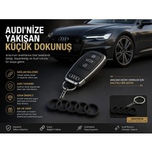 YSN Sounds Audi Anahtarlık , Audi Logolu Çift Yönlü Araç Anahtarlık - Audi Araba Anahtarlığı