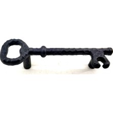 Renas Store Antika Tarz Dekoratif Pirinç Anahtar Şeklinde Kapı Çekme Kolu, Mobilya, Sandık, Kutu Kulbu - 96MM,
