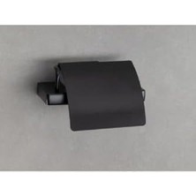 Flat Kapaklı Tuvalet Kağıtlığı Siyah Renk 90X95X151 mm