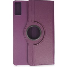 Renas Store Redmi Pad Se Kılıf 360 Tablet Deri Kılıf - Mürdüm