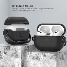 Labs 4 Uyumlu Djpods Sert Malzemeli Dayanıklı Koruyucu Kilitli Kapak Askı Aparatlı Kılıf (Siyah - Siyah)