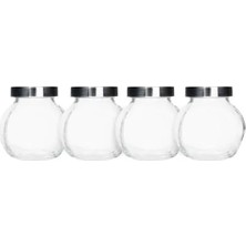 Die Grup Kısmen Şeffaf Cam Kavanoz Seti, 4 Adet (15 Cl)
