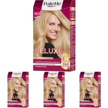 Deluxe Saç Boyası 10-0 Açık Sarı 50 Mililitre (4 Paketi)