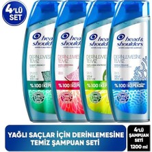 & Shoulders Derinlemesine Temizlik Şampuan Seti 300 ml x 4 Adet