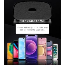 CR10 3in1 Araç Torpido Üstü Telefon Tutucu Güneş Işığı Korumalı Yüzey Numaratör 360 Döner Yapışkan Taban
