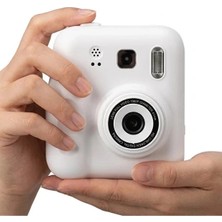 Renas Store Dijital Fotoğraf Çıkaran Video Kaydedici Taşınabilir Anında Baskı Çıkaran Çocuk Kamerası Beyaz
