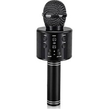 Die Grup Bluetooth Karaoke Mikrofon, Çok Fonksiyonlu, Siyah