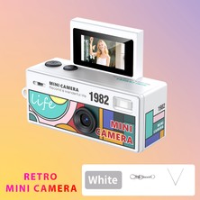 İdragon LK030 Retro Mini Kamera Y2K Tasarımlı Taşınabilir Dijital Kamera Selfie Ekranlı Trend Kamera
