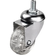 Renas Store Hts 302 - 50X20 mm Şeffaf Makaralı Vidalı Teker