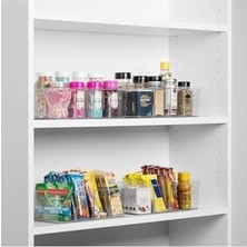 2 Adet Akrilik Çıkarılabilir Bölmeli Mutfak Buzdolabı Düzenleyici Makyaj Banyo Organizeri Çay Kutusu,şeffaf