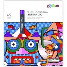 Die Grup Suda Çözünür 24 Adet Yağlı Pastel Boya Seti, Sanat Faaliyetleri Için Ideal