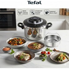 Tefal Chef Düdüklü Tencere - 4.5l Hızlı Pişirme, Kolay Pratik Temizlik, Güvenli Kapak, Şık ve Sağlam 10 Yıl Tefal Garantisi