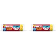 Cook Ekonomik Büyük Çöp Torbasi Mavi 65 x 80 Cm, 20'li Rulo 2li Paket