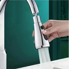 Die Grup 3 Fonksiyonlu Krom Lavabo Musluk Başlığı, 720 Derece Dönme Özelliği