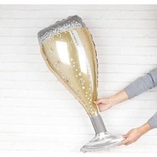 100X45 cm Büyük Boy Şampanya Bardağı Folyo Balon Bride To Be Bekarlığa Veda Partisi