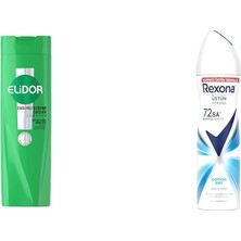 Elidor Saç Bakım Şampuanı Sağlıklı Uzayan Saçlar 400 ml + Rexona Kadın Sprey Deodorant Dry 150 ml
