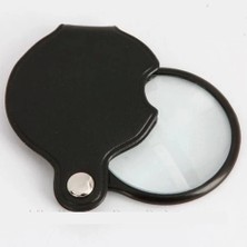 Renas Store 5X50MMMINI Büyüteç,cepte Taşınan,optik Lens Katlanabilir Deri KAPLAMAXX1051