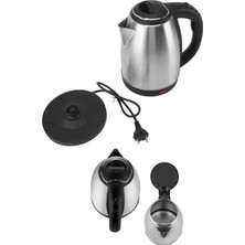 Renas Store Elektrikli Paslanmaz Çelik Su Isıtcı Çelik Kettle 1.8 Lt. Uzun Ömürlü