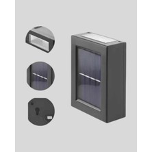 Renas Store 6 LED Güneş Enerjili Sensörlü Lamba – Akıllı Işık Sensörlü, Tasarruflu Bahçe Ay