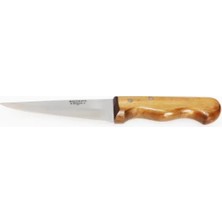 Renas Store Küçükata Bursa Ince Sivri Kasap Bıçağı No:1, 13 cm - Ahşap Sap