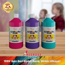 Mor, Fuşya, Turkuaz Parmak Boyası 3'lü Set 3X1000 gr