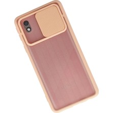 Renas Store Galaxy A01 Core Kılıf Palm Buzlu Kamera Sürgülü Silikon - Pembe