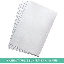Die Grup A4 Mat Kuşe Kağıt, 250 Yaprak, 150 gr Ağırlık, Yüksek Kalite Baskı Için