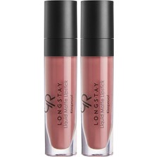 Longstay Lipstick No: 45 - Bulaşmayan Kalıcı Likit Mat Ruj (2 Paketi)