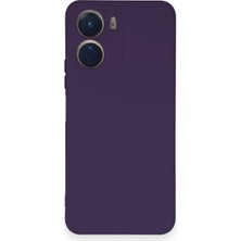 Renas Store Y16 Kılıf Nano Içi Kadife Silikon - Mor