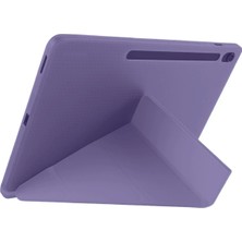 Renas Store Ipad 11 (2024) Kılıf Kalemlikli Hugo Tablet Kılıfı - Mor