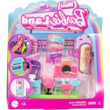 Die Grup Mini Kuaför Salonu Oyun Seti - 4 cm Bebek ve Aksesuarlar