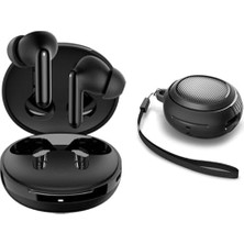 Audio Tws S10 Bluetooth Kablosuz Kulaklık Ipx4 Siyah Audio Tws S10 Kulaklık Kılıfı Rugged Armor Hava Kanalı Teknolojisi™ Askeri Sınıf Koruma Çift Katman Kılıf