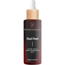 Skin Sensual Red Peel (Aha 10%, Bha 2%) Canlandırıcı ve Cilt Tonu Eşitleyici Kırmızı Peeling Serum