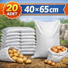 Şanlı Çuval 🧺 40 × 65 cm Çuval – 20 Adet (Dayanıklı & Çok Amaçlı)