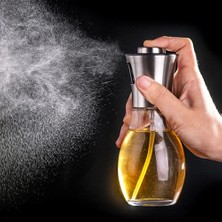 Renas Store Paslanmaz Çelik Başlıklı Cam Spray Yağdanlık