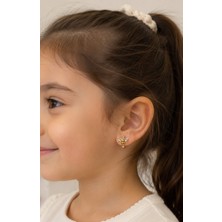 Gmn Collection Yeni Sezon Çocuk Xuping 14K Figürlü Gold Halka Küpe