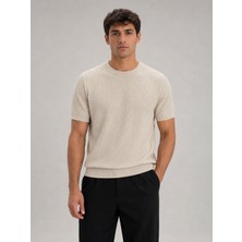 Classics Men Lookman Slim Fit Erkek Kısa Kol Triko Tişört  7696