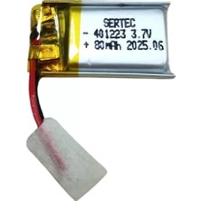 Renas Store 401223 3.7V 80 Mah Li-Polymer Pil (DEVRELI/1.5A)