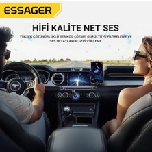 Essager Bluetooth 5.3 3.5mm Aux Araç Ses Aktarım Kiti Fm Transmitter Kulaklık Araç Müzik Akratım Kiti