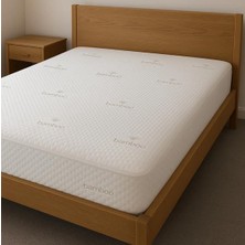 Özdilek Bamboo Fitted Sıvı Geçirmez Yatak Alezi, Yatak Koruyucu, Bambu Kumaş, Su Geçirmez Özellikli Çift Kişilik 160X200 cm