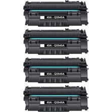 4 Adet Q5949A Muadil Toner Hp Laserjet 1320N Yazıcı Uyumlu