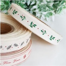 Pamuk Şerit, Holly, 1.5 cm 2 Metre Natürel