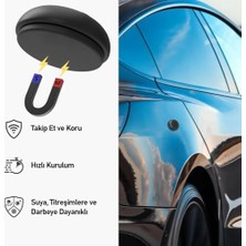 Buff Tagsafe Manyetik Tutucu Darbeye Dayanıklı Koruyucu Mıknatıslı Airtag Uyumlu Kılıf (Siyah)