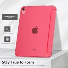 iPad 11. Nesil A16 11 Inç / 10. Nesil 10.9 Inç ile Uyumlu Flip Smart Cover Kılıf, Uyku Modlu, Karpuz Kırmızı