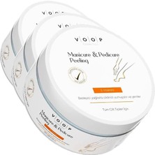 Voop El & Ayak Onarıcı ve Besleyici Bakım Kremi 300 gr | Manikür Pedikür Peeling (3 Paketi)