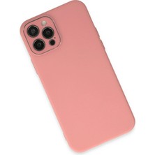 Renas Store Iphone 12 Kılıf Lansman Glass Kapak - Pembe