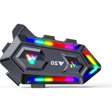 Die Grup Kask Için Bluetooth Kulaklık, Rgb Işıklı Iletişim Cihazı