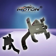 Moton Ayna Bağlantılı Motosiklet Metal Telefon Tutucu (Blic)