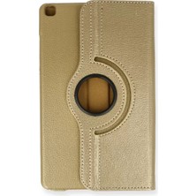 Renas Store Galaxy Tab A9 Kılıf 360 Tablet Deri Kılıf - Gold