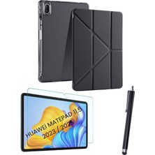 - Matepad 11.5 2025/2023 ile Uyumlu Kalem Bölmeli Tablet Kılıf + Ekran Koruyucu + Kalem 3'lü Set